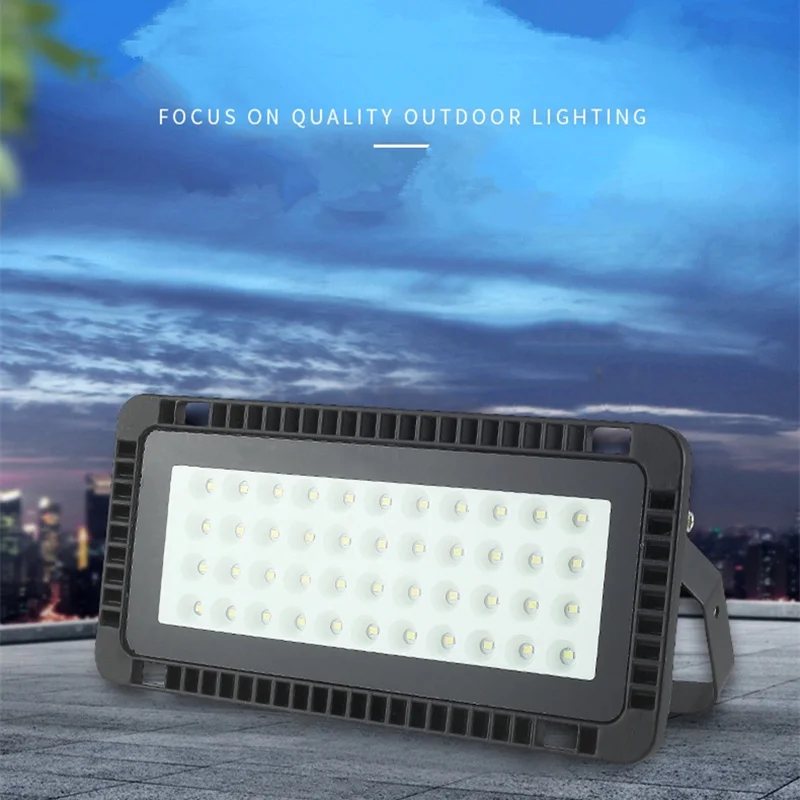 

Rectangular LED Flood Light 50W/100W/150W Ultra-thin AC 220V Advertising Light IP67 Outdoor Waterproof Spotlight