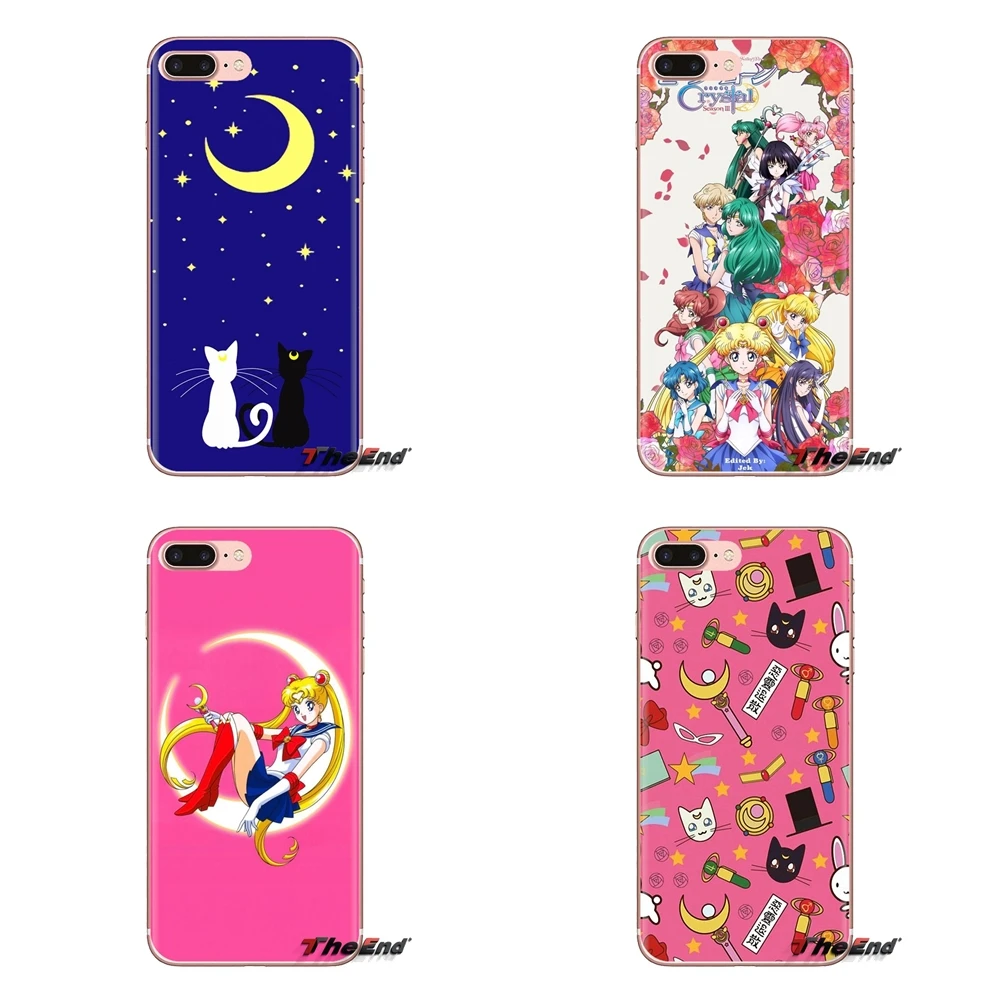 Sailor moon/для Huawei Honor 5A lyo-l21 для девочек Y6 II Compact Y5 2 Y5II mate 10 Lite Nova 2i 9i прозрачные мягкие