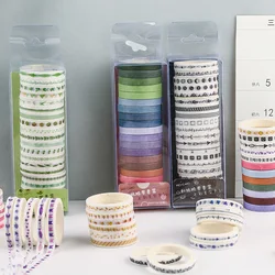 Ensemble de bandes adhésives multicolores, 20 pièces/paquet, matériel de Scrapbooking, pour le compte à main, autocollants de papeterie décoratifs 