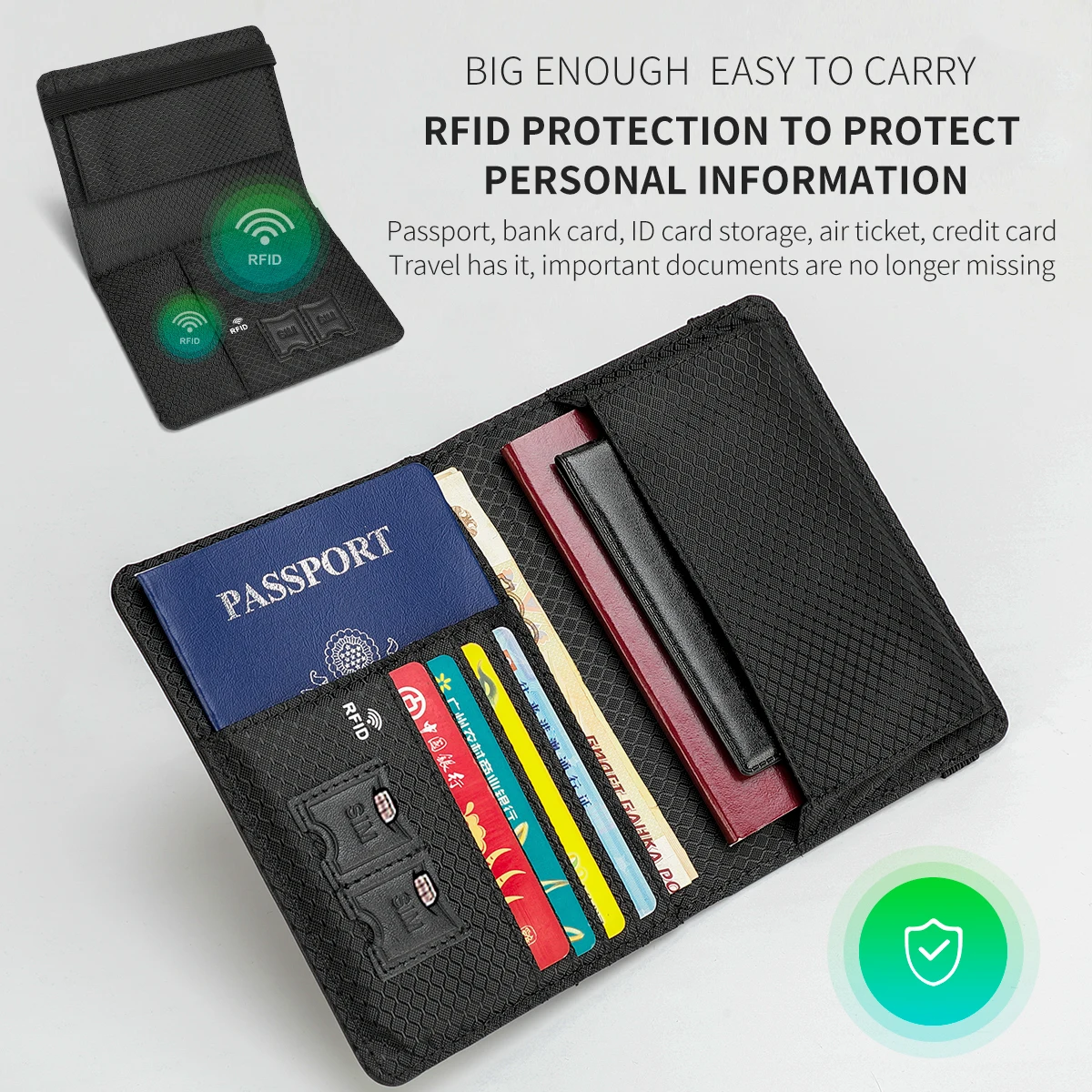 Business Passport Cover RFID Anti-theft Men Card ID Holder Genuine Leather Wallets For Men Mini Bag Male Purse Bag Card leather wallet wallet card holder card holder credit card holder coin purse wallet id card case passport holder