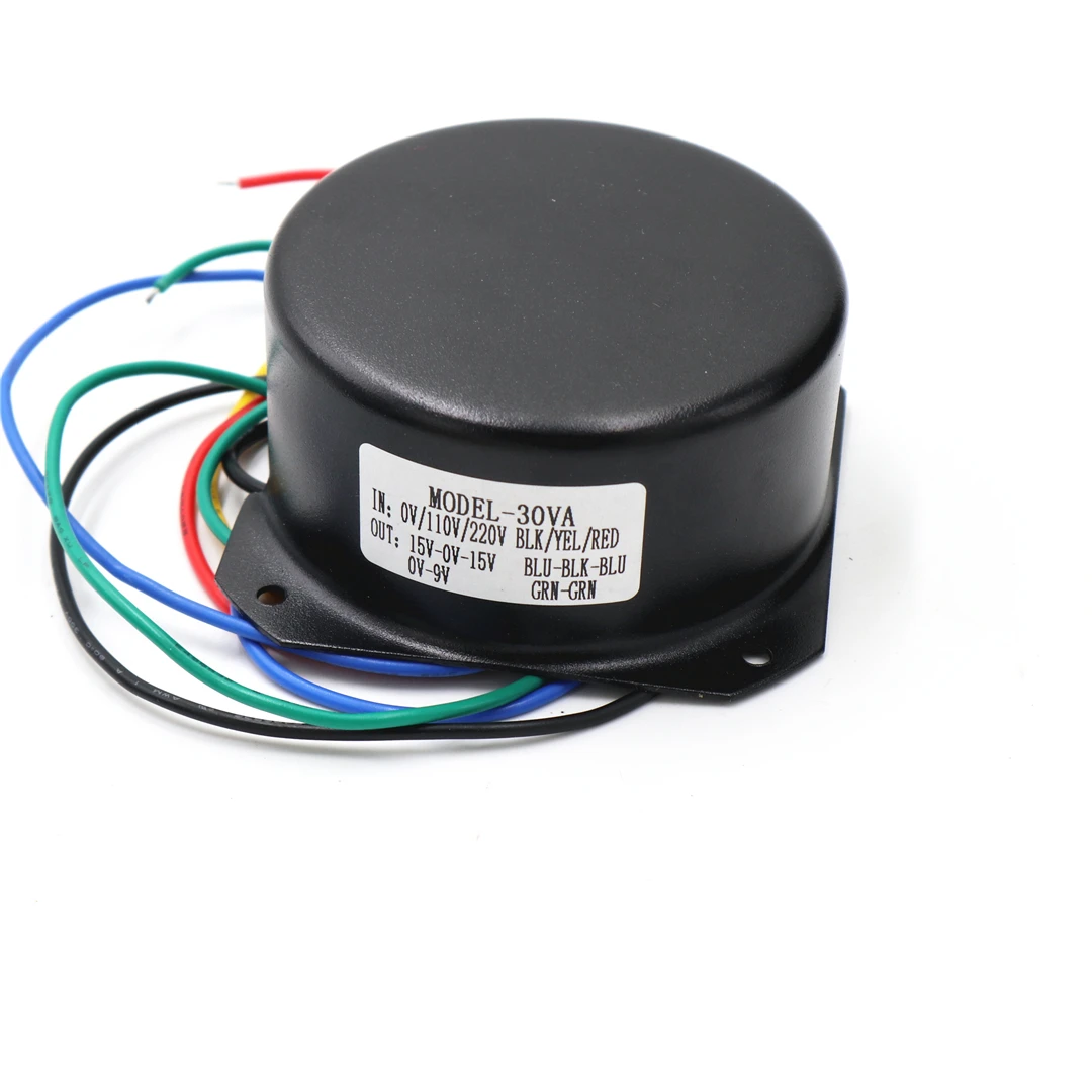 115 V-230 V 30 Вт полный щит для полива и орошения уплотнение тороидальный трансформатор двойной AC15V-0-15V+ один 9V с экраном чехол аудио трансформатора