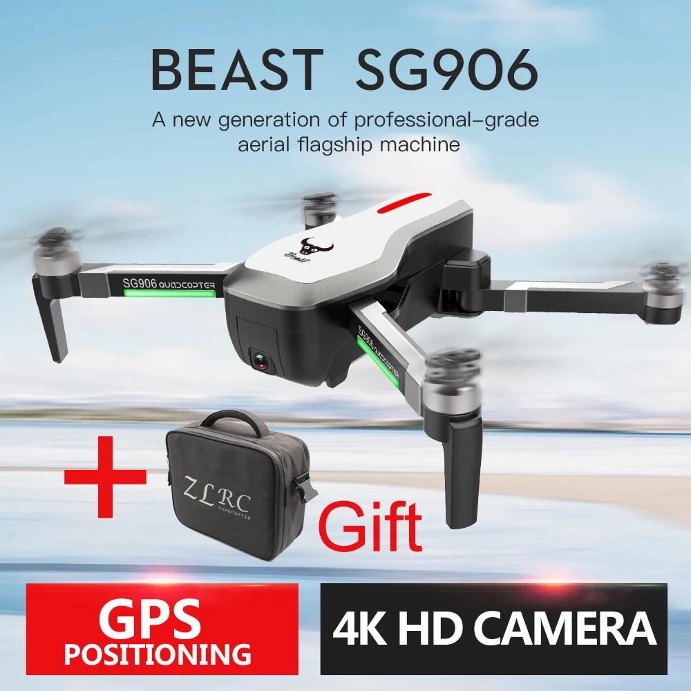 RC Самолеты игрушки дистанционного управления SG906 мини gps 5G wifi приложение FPV 4K камера селфи Складная hd фотография жесты фото видео
