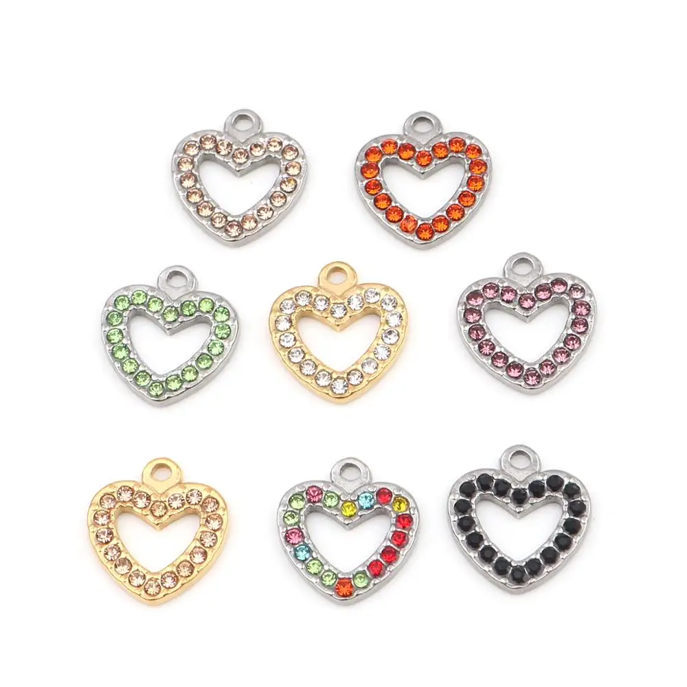 DoreenBeads 304 подвески из нержавеющей стали Сердце с бесконечностью серебристый цвет