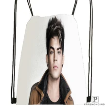 Изготовленный На Заказ Адам Ламберт походная сумка на шнурке для мужчин и женщин; милый детский Ранец(черный цвет(вид сзади) 31x40 см#180531-01-37