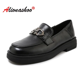 

Women shoes Spring Women Flat Shallow Loafers Female Casual Shoes Comfortable Breathable Ladies oxford shoes plus size 34-46