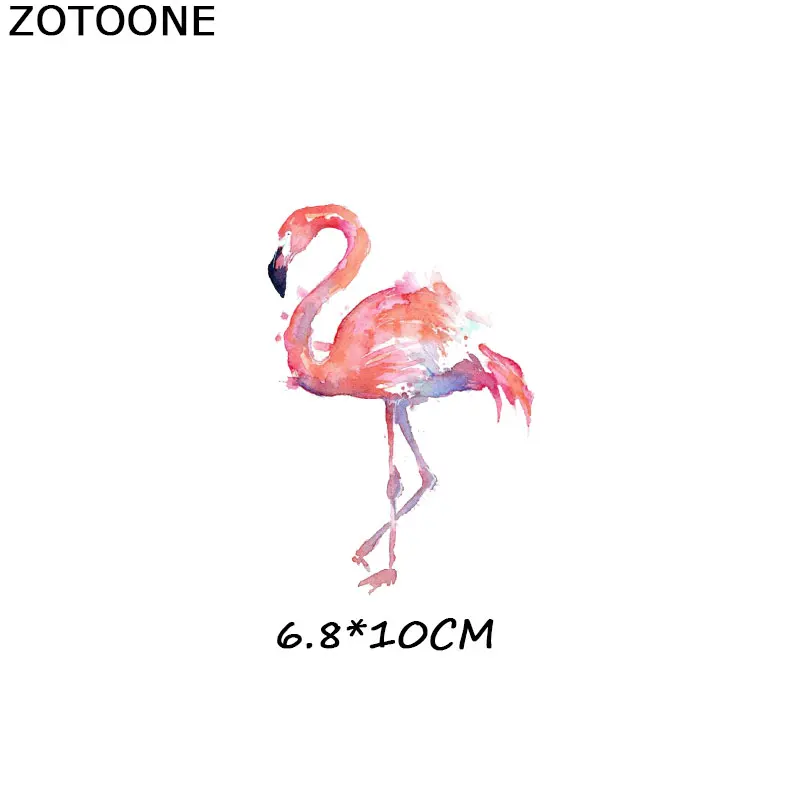 ZOTOONE акварельные наклейки с животными для железной одежды аксессуары DIY футболки Платья моющиеся теплопередачи - Цвет: ZT0983