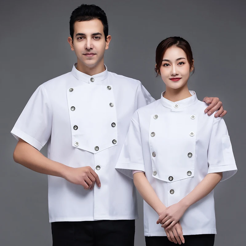 Kitchen Jacket Shirt Food Service Bakery Restaurant Master Chef Uniform