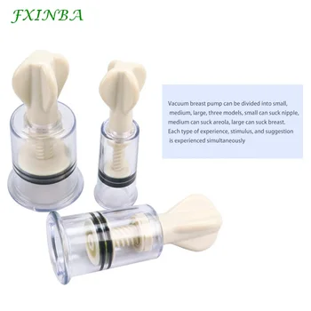 FXINBA 2Pcs Breast Nipple Sucker Clitoris Suction Bdsm Bondage Massager Nipple Vacuum Pump Enlarger Sex Toys for Women Adults 5