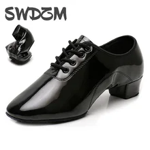 

Men Latin Dance Shoes Women Jazz/Modern/Tango Ballroom Dance Shoes Soft Sole Non-Slip Indoor Low-Heeled Dance Sneakers 3.5cm
