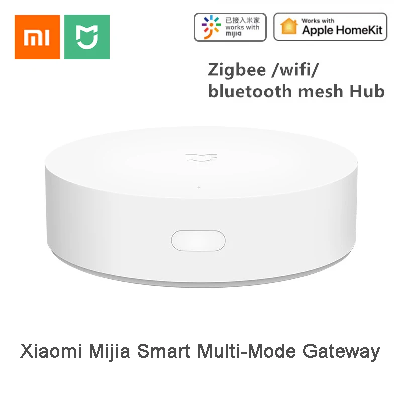 Смарт шлюз Xiaomi Mijia с несколькими режимами ZigBee Wi Fi Bluetooth сетчатые смарт устройства