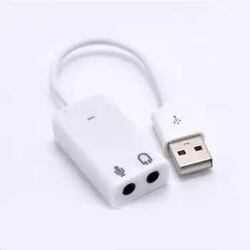 

EastVita USB 2.0 Channel Audio Effect 7.1 3D Sound Card Adapter Compatible with USB2.0 Digital Audio Output