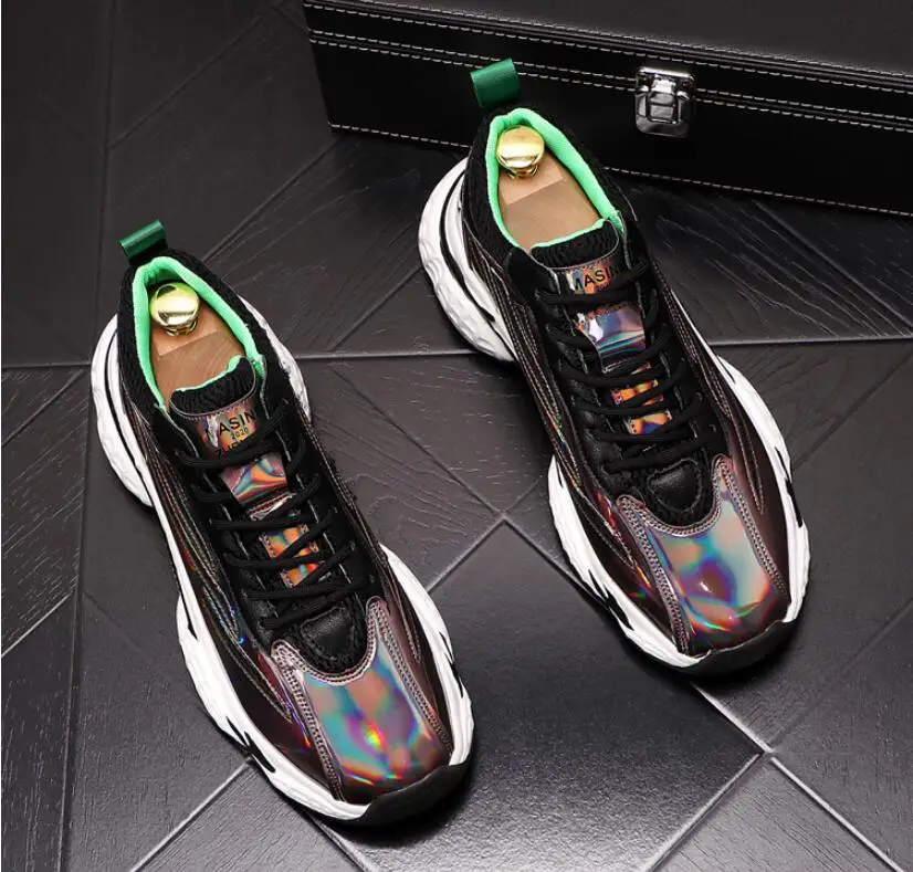 2020 new Casual Men Shoes Platform Sneakers Vintage Male Thick Sole Trainers Running Shoes High Quality Youth Boy Gym Teenagers