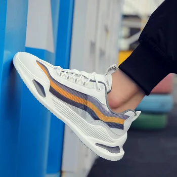 

New Men's Casual Shoes Men's shoes tide shoes sports casual shoes air cushion running shoes Sapatos Outdoor Flats Shoes Sneakers
