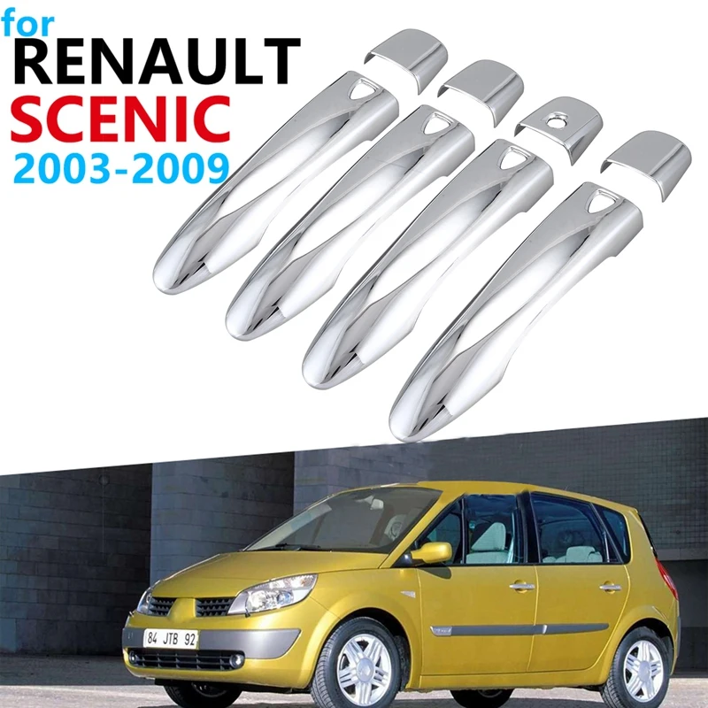 Аксессуары для отделки крышки Renault Scenic II 2003 2009|Внешние дверные ручки| |