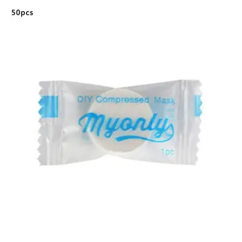 

1 Bag Disposable Compression Towel Cotton Face Towel Female Travel Thick Portable Cleansing Towel Small Square