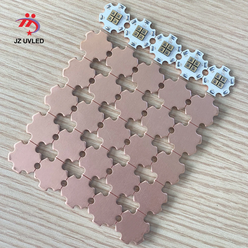 275nm 15mw UVC LED Lamp Beads For UV Disinfection Equipment 265nm 285nm SMD 3535 Chip LED Deep Violet Ultraviolet Light 6V 150Ma