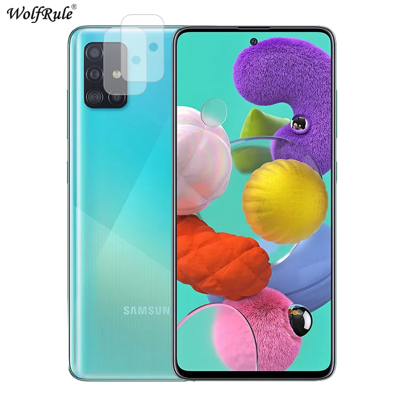 2 шт. Защитная пленка для камеры Samsung Galaxy A51 гибкое стекло A51|Защитные стёкла и