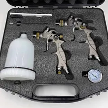 HVLP Air Sparay пистолет комплект Gravity feed Тип 600cc чашка 2 в 1 краскопульт комплект