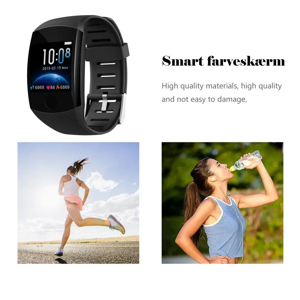 Q11 Smart Bracelet 1.3 Inch Color Screen Heart Rate Monitoring Calls Reminder Waterproof IP67 Sports Bracelet