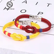 Браслет ручной работы в стиле кантри, Испания, флаг, веревка, для женщин, бесконечность, красочные, для выживания, браслеты дружбы и браслеты, для мужчин, femme, подарки, Pulseira