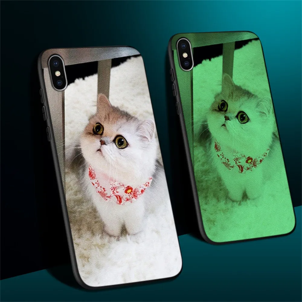 Чехол-бампер для Xiaomi Redmi Go/Redmi S2/Y2 светящийся случай для Redmi Примечание 4 6 7 8 светящийся чехол для Xiaomi Redmi Note 5 6 8 Pro