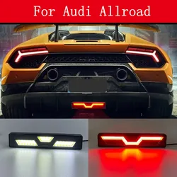 Novo carro conduziu a luz de freio 12v vermelho triângulo f1 estilo luz da cauda strobe luz de advertência de estacionamento anti colisão lâmpada para audi allroad