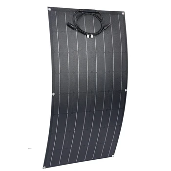 

Ship From Spain 100W Flexible Solar Panel Monocrystalline Solar Cell 12v Solar Charger For RV Home Boat ETFE Solar 100w