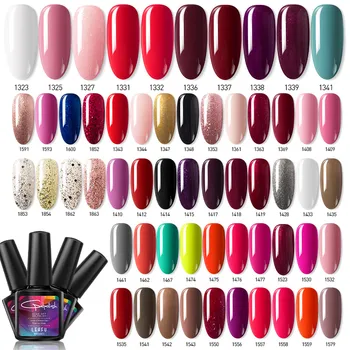 

Modelones UV Nail Gel Polish UV Led Shining Colorful 10ml Soak Off Nails Art Design Enamel Gel Varnish White Manicure Kit Lamp