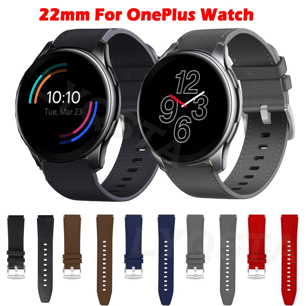 Band For One Plus Watch Strap Compatible Leather Watchband For OnePlus