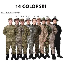 Тактическая авиационная униформа, Мужская камуфляжная армейская куртка и штаны, набор для подростков, Пейнтбольная форма