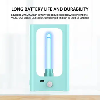 

ABS Plastic / Glass Beautiful Portable Uv Disinfection Lamp Disinfection Lamp Germicida Llight Ozonesterilizer Cosmetics