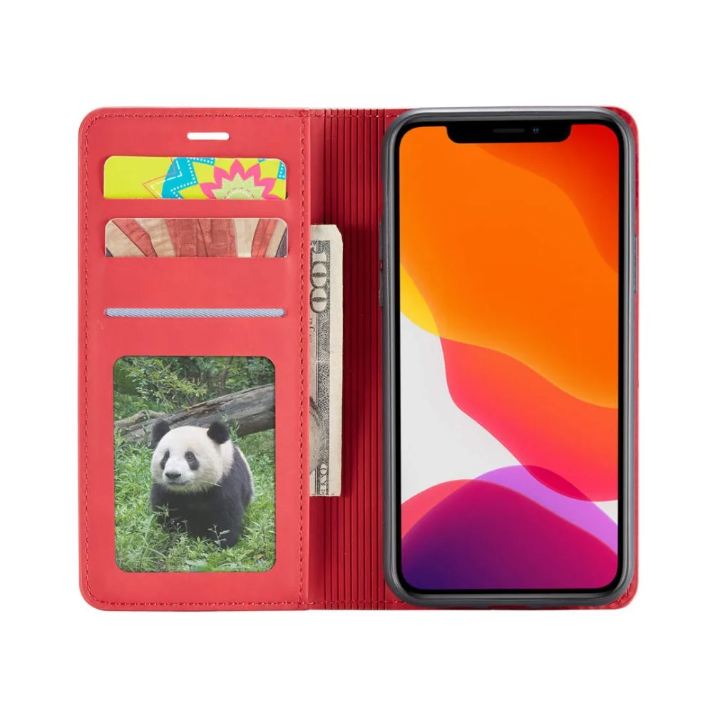 Кожаный флип-чехол для телефона для iPhone XSMAX XS XR X 8 7 6 6S Plus 5S SE магнитный держатель для карт задняя крышка для iPhone 11 Pro MAX Coque