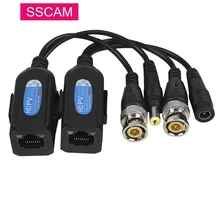5 pares de vídeo passivo 8mp balun bnc comunicação conversor transceptor ao conector rj45 para 2mp 4mp 5mp 8mp cvi/tvi/ahd câmeras