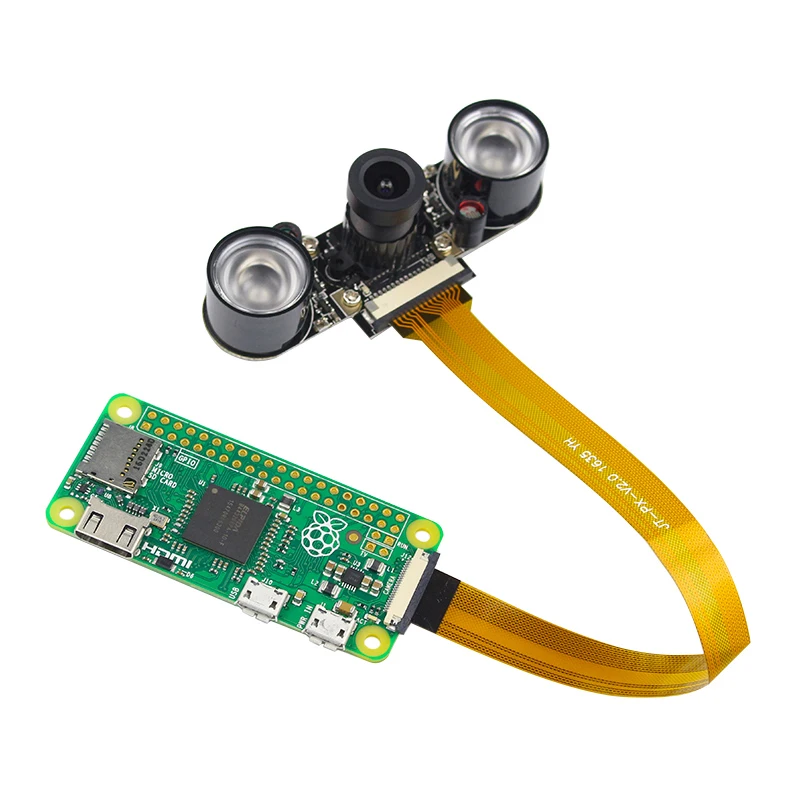 Najtaniej Oryginalny zestaw bezprzewodowy Raspberry Pi Zero W z 5MP kamera noktowizyjna akrylowa skrzynka aluminiowy radiator dla Raspberry Pi 0 W