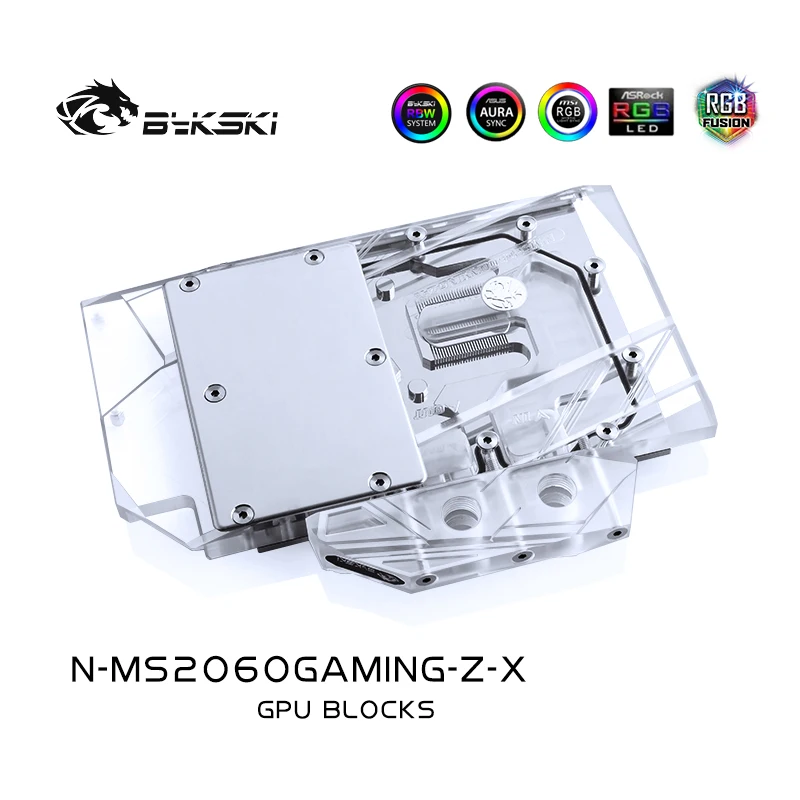 Bykski gpu кулер для MSI Geforce RTX2060 GAMING Z 6G водяное охлаждение полное покрытие графическая