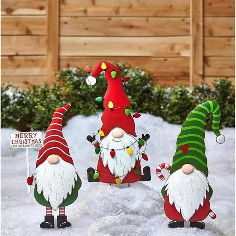 Homemade Christmas Gifts 2022 Home And Garden Christmas Faceless Gnome Garden Stand Pile Art Metal Crafts Diy Home  Navidad Party Decor Ornaments 2022 New Year Xmas Gifts|Decorative Stakes &  Wind Spinners| - Aliexpress
