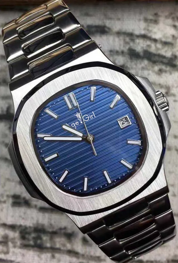Роскошные брендовые новые автоматические механические мужские водонепроницаемые черные синие светящиеся часы из нержавеющей стали с прозрачным сапфиром - Цвет: Blue