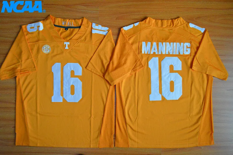 Новое поступление, высокое качество, NCAA Eli Manning#10 Peyton Manning#16, футболки для колледжа, ограниченная серия, майки, S-XXXL