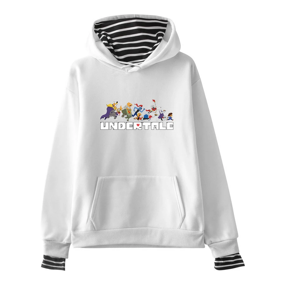 Толстовка с имитацией двух предметов Undertale Sans мужская и женская модная толстовка