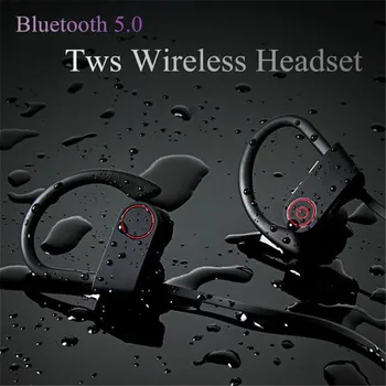 

Waterproof Bluetooth 5.0 Headphones Noise Reduction Stereo HiFi Sport Music Wireless Headphones With Microphone