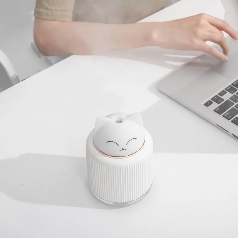 3-в-1 мультфильм USB увлажнитель, туманообразователь, Воздухоочистители с двумя кнопками Цвет дыхательный ночной Светильник для Спальня Офис для путешествий на автомобиле