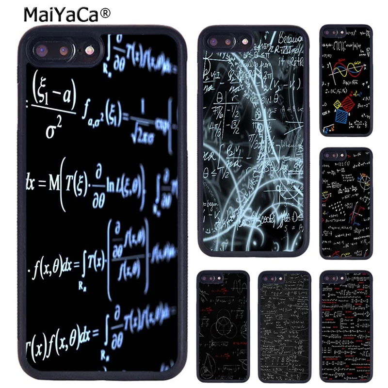 Funny Math Formulas Equations Phone Case Cover For iPhone X XR XS 11 12 13 Pro MAX 5 6 6S 7 8 Plus Samsung Galaxy S8 S9 S10 | Мобильные