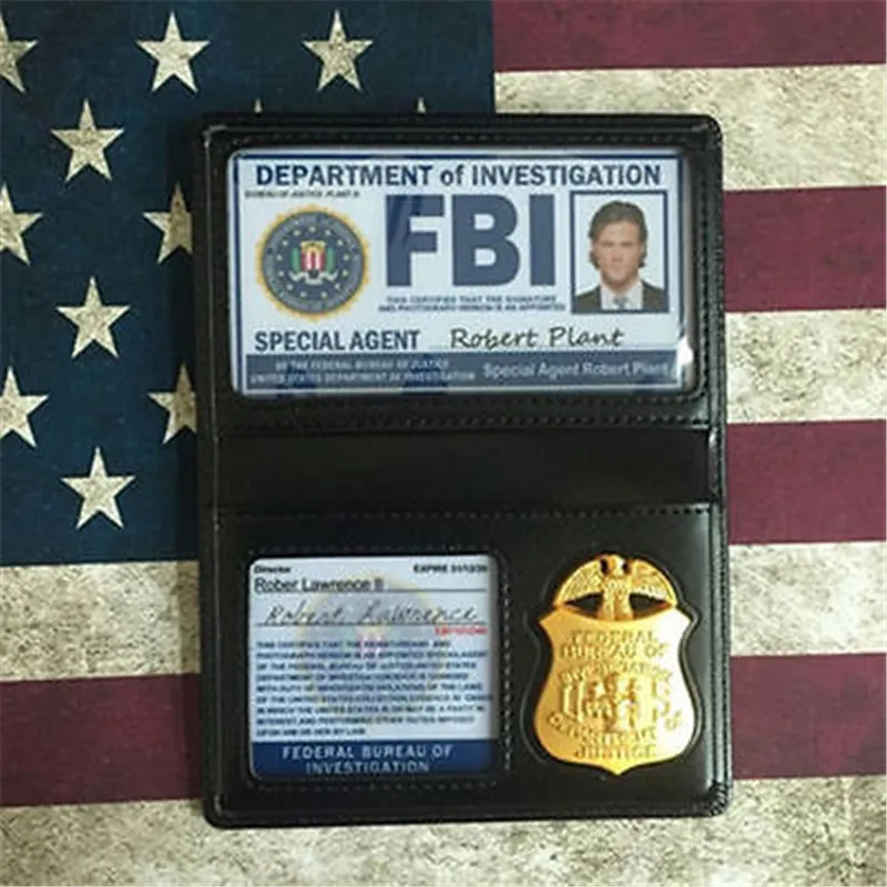 Сверхъестественные FBI Дин Сэм Винчестер металлический держатель карточек ID карты бумажник Хэллоуин косплей реквизит аксессуары рождественские подарки - Окраска металла: Robert plant