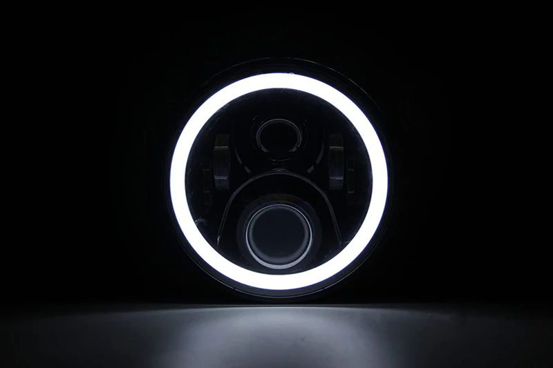 1PC Motorcycle Headlights 7 inch Headlights With Angle Light for Moto LED Headlights For Harley Davidsons Motorcycle Accessories