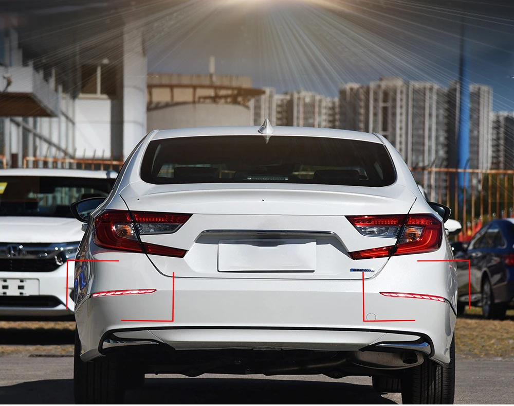 2 шт. для Honda Accord Inspire Автомобильный светодиодный задний бампер противотуманная фара тормозной светильник Динамический указатель поворота светильник бампер украшение