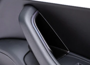 

For Audi A4 A5 2017 2018 2019 2020 Car Interior Front & Rear Side Door Storage Box Organizer Holder Black Car Accessories 4PCS