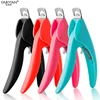 Nail Art Tips Clipper Trimmer Scissors Round  Edge Finger Cutter False Nails Manicure Tool Plastic 2