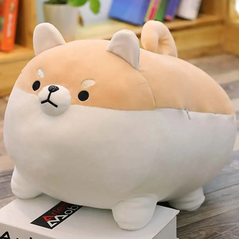 40/50 см Мультфильм Косплей Shiba «Лисья Секретная служба»(Inu собака плюшевая игрушка, набитое Мягкое Животное корги чай подушка для дня рождения, Рождества, подарок для детей на День святого Валентина Подарки - Цвет: Brown Dog