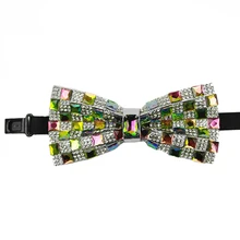 Хрустальный галстук-бабочка, высококачественный мужской костюм унисекс, рубашка для банкета, свадьбы, жениха, ведущего, корейский Классический трендовый Звездный галстук-бабочка, подарки