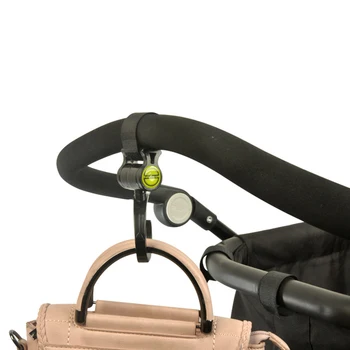 

New 2pcs/ Baby Hanger Baby Bag Stroller Hooks Pram Rotate 360 Degree Cart Hook Accessories 4 Kinds Color Drop Shipping